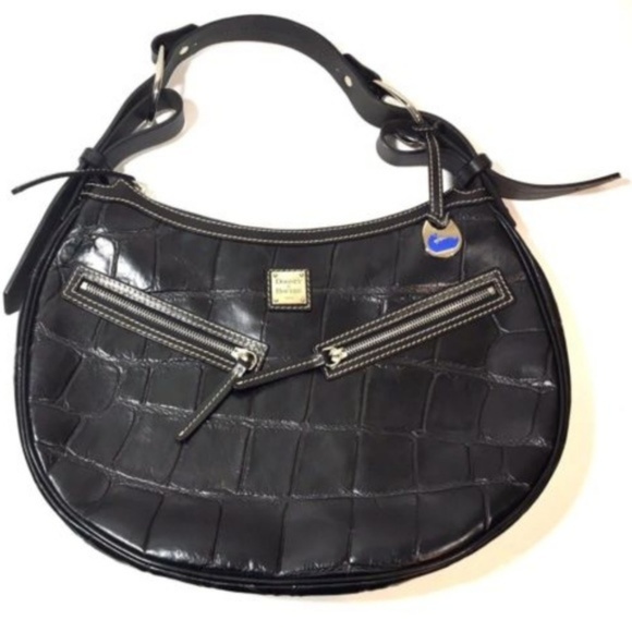 Dooney & Bourke Handbags - Dooney & Bourke Alligator Croc  Hobo leather bag